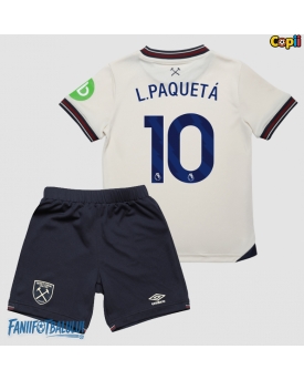 West Ham United Lucas Paqueta #10 Echipament de Fotbal Replică 2025-26 Copii Deplasare (+ Șorturi)